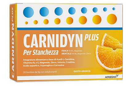 CARNIDYN PLUS 20 BUSTINE DA 5 G GUSTO ARANCIA - farmacia187.it