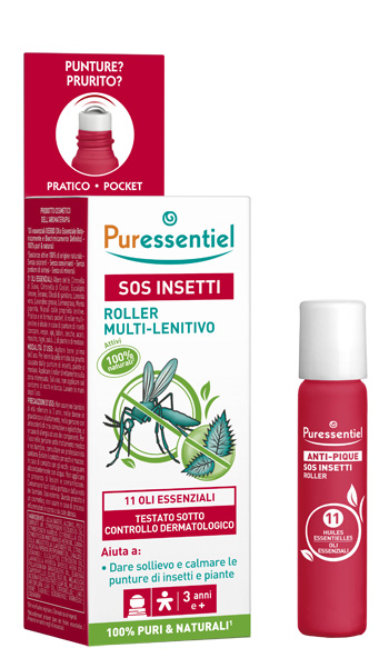 PURESSENTIEL SOS INSETTI ROLLER 11 OLI ESSENZIALI 5 ML - farmacia187.it
