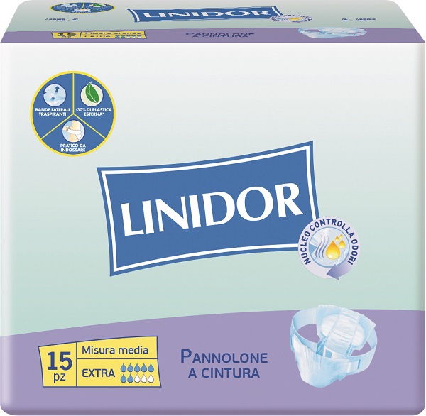 PANNOLONE LINIDOR PERFECT CARE EXTRA A CINTURA MM 15 PEZZI - farmacia187.it