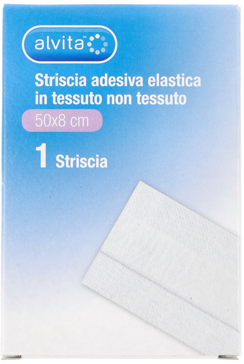 STRISCIA ADESIVA ELASTICA ALVITA TNT 50X8CM - farmacia187.it