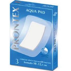 GARZA COMPRESSA PRONTEX AQUA PAD 10X12,5 CM 3 PEZZI - farmacia187.it
