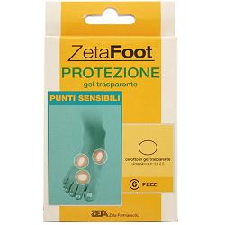 ZETAFOOT GEL TRASP PUNTI SENSIB 6PZ - farmacia187.it
