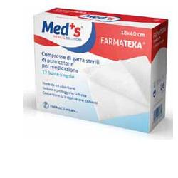 GARZA COMPRESSA MEDS 12/8 36X40CM 12 PEZZI - farmacia187.it