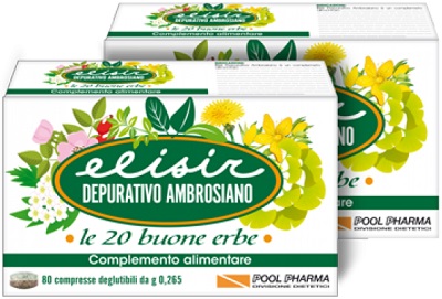 ELISIR DEPURATIVO AMBROSIANO 20 COMPRESSE 5,3 G - farmacia187.it