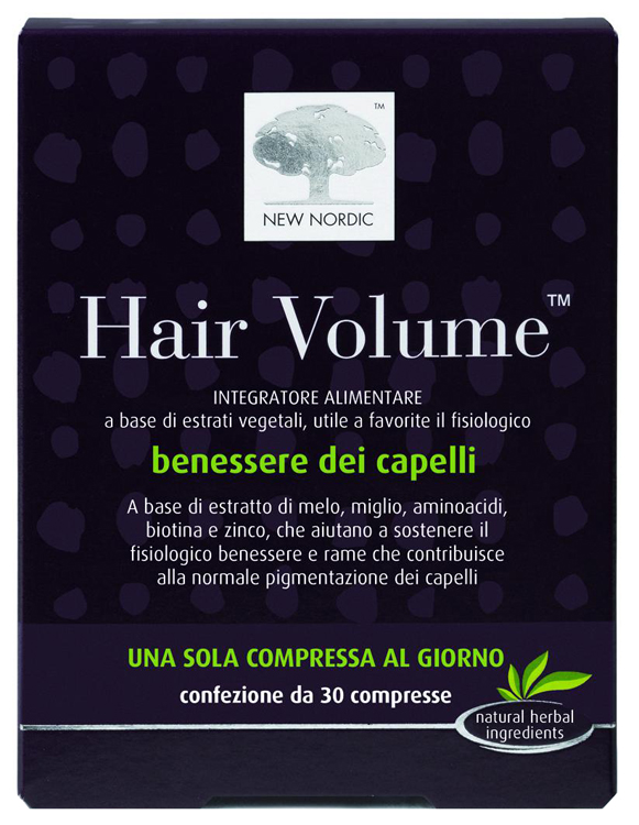 HAIR VOLUME INTEGRATORE ALIMENTARE BLISTER 30 COMPRESSE - farmacia187.it