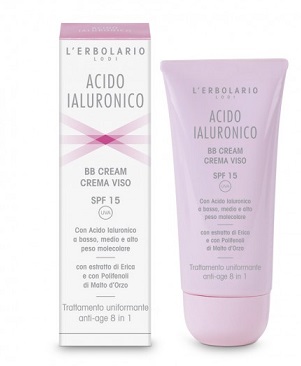ACIDO IALURONICO BB CREAM CREMA VISO SPF15 TRATTAMENTO UNIFORMANTE ANTIAGE 8 IN 1 50 ML - farmacia187.it