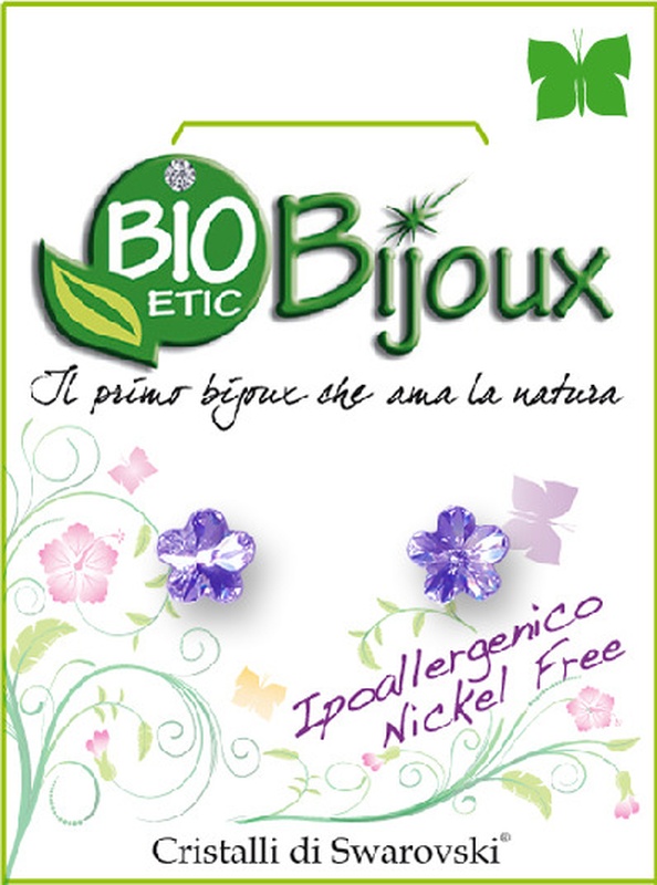 ORECCHINO FIORE 6MM VIOLET - farmacia187.it