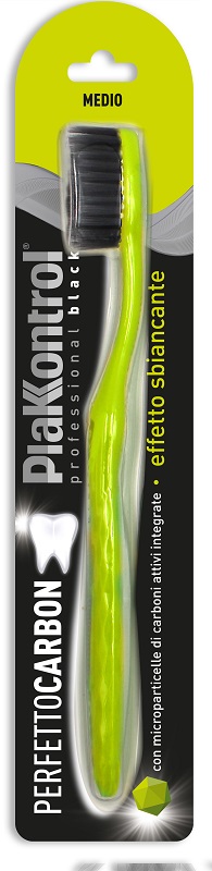 PLAKKONTROL PERFETTO CARBON SPAZZOLINO MANUALE BLISTER 1 PEZZO - farmacia187.it