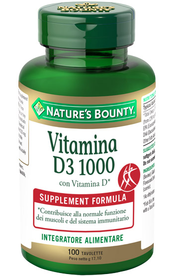 VITAMINA D3/1000 100 TAVOLETTE - farmacia187.it