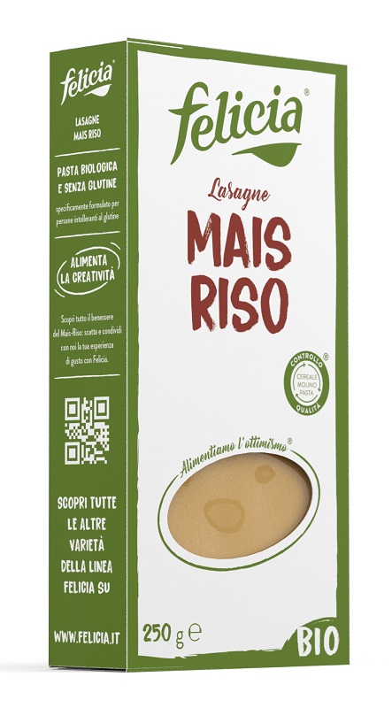 FELICIA PASTA BIOLOGICA MAIS/RISO LASAGNE 250 G - farmacia187.it