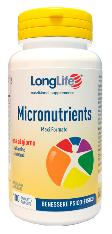 LONGLIFE MICRONUTRIENTS 100 TAVOLETTE RIVESTITE - farmacia187.it
