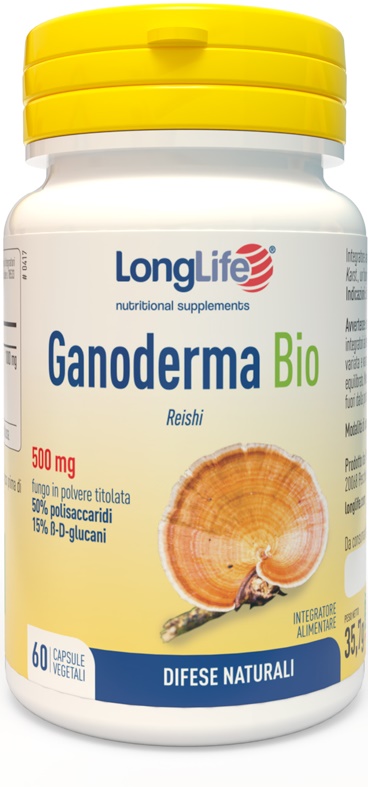 LONGLIFE GANODERMA BIO 60 CAPSULE - farmacia187.it
