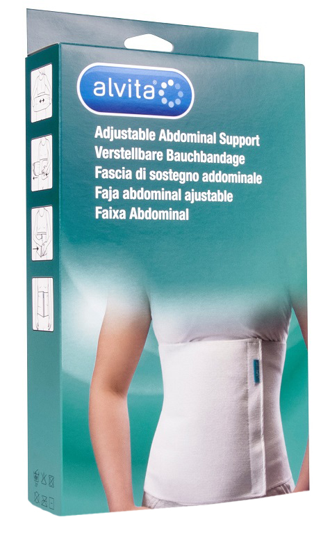 ALVITA FASCIA ADDOMINALE MISURA 1 CIRCONFERENZA 75-95 CM - farmacia187.it