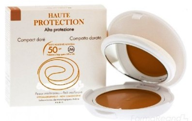 EAU THERMALE AVENE COMPATTO SPF50 DORATO 10 G - farmacia187.it