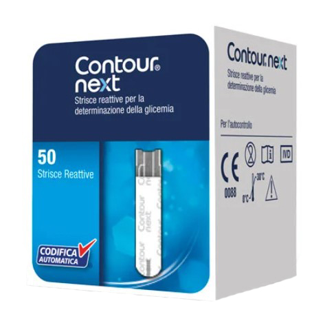 CONTOUR GLICEMIA STRISCE REATTIVE 50 PEZZI - farmacia187.it
