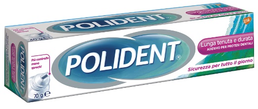 ADESIVO PROTESI DENTALI POLIDENT LUNGA TENUTA 70 G - farmacia187.it