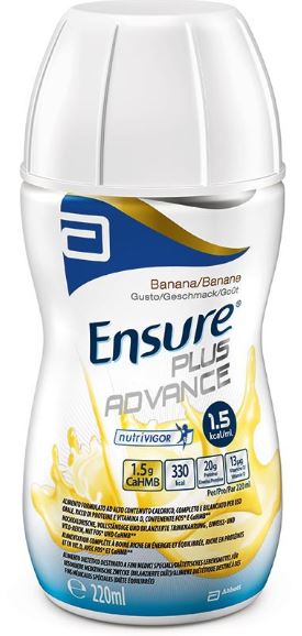 ENSURE PLUS ADVANCE BANANA 4 BOTTIGLIE DA 220 ML - farmacia187.it