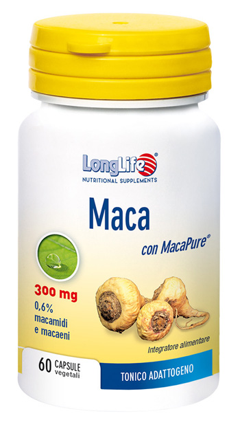 LONGLIFE MACA 60 CAPSULE VEGETALI DA 550 MG - farmacia187.it
