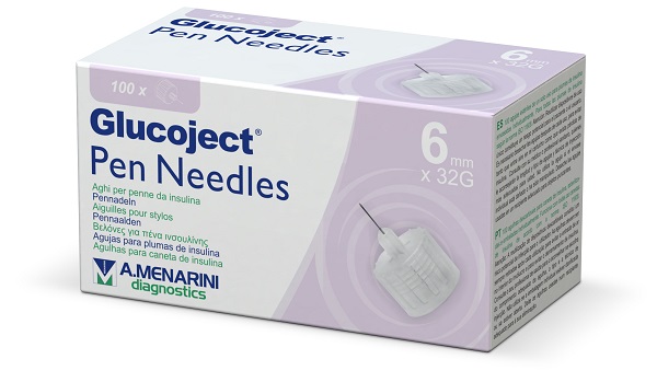 AGO PER PENNA DA INSULINA GLUCOJECT 6 MM GAUGE 32 100 PEZZI - farmacia187.it