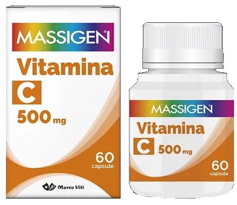MASSIGEN C VITI 500MG DI VITAMINA C 60 CAPSULE - farmacia187.it