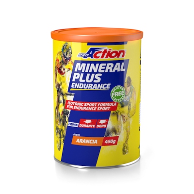 PROACTION MINERAL PLUS ENERGETICO E SALINO ISOTONICO ALL'ARANCIA 450 G - farmacia187.it