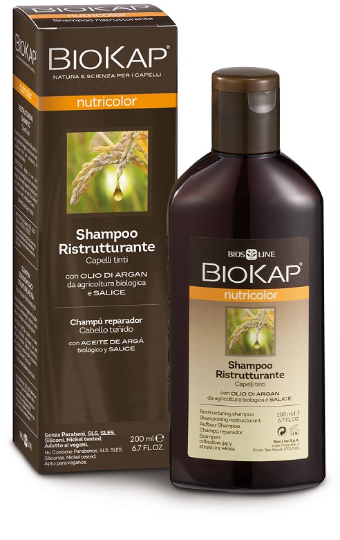 BIOKAP NUTRICOLOR SHAMPOO RISTRUTTURANTE 200 ML - farmacia187.it