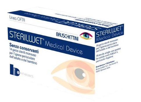 STERILWET GARZA OFTALMICA 14 PEZZI - farmacia187.it