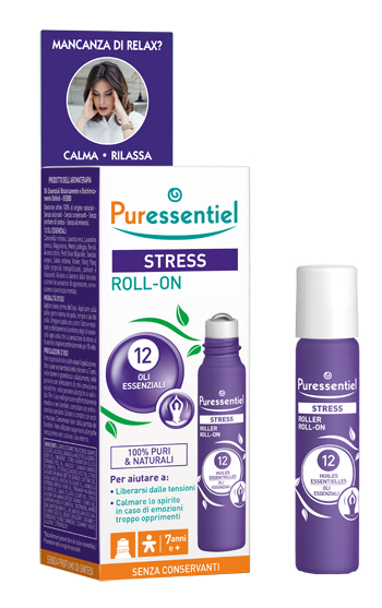 PURESSENTIEL ROLLER SOS STRESS 12 OLI ESSENZIALI 5 ML - farmacia187.it