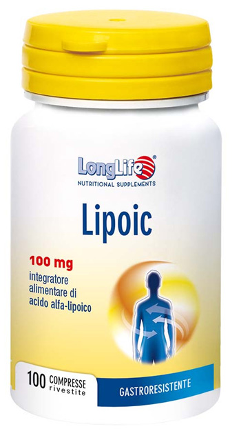 LONGLIFE LIPOIC 100 MG 100 CAPSULE RIVESTITE DA 400 MG - farmacia187.it