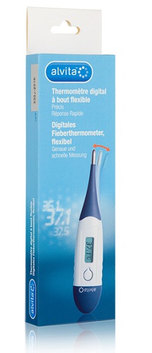 ALVITA TERMOMETRO DIGITALE CON PUNTA FLESSIBILE - farmacia187.it