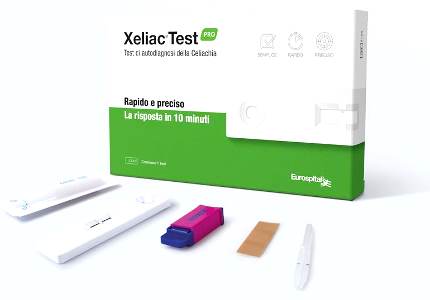 XELIAC TEST PRO DETERMINAZIONE ANTICORPI IGA E IGG ASSOCIATI ALLA MALATTIA CELIACA 1 PEZZO - farmacia187.it
