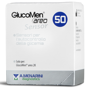 STRISCE MISURAZIONE GLICEMIA GLUCOMEN AREO SENSOR 50 PEZZI - farmacia187.it