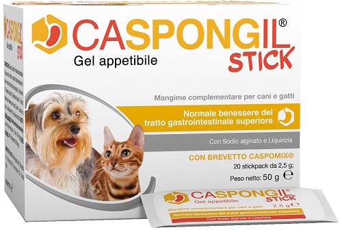 CASPONGIL STICK GEL APPETIBILE 20 STICKPACK DA 2,5 G - farmacia187.it