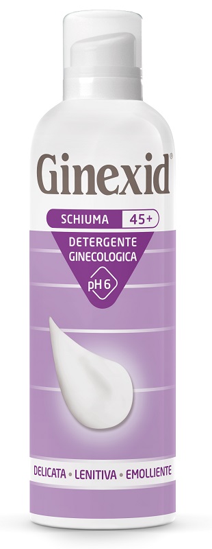 GINEXID 45+ SCHIUMA DETERGENTE GINECOLOGICA 150 ML - farmacia187.it
