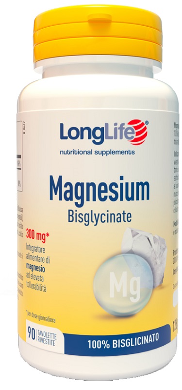 LONGLIFE MAGNESIUM BISGLYCINATE 90 TAVOLETTE - farmacia187.it
