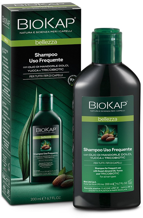 BIOKAP BELLEZZA SHAMPOO USO FREQUENTE CON TRICOBIOTIC 200 ML - farmacia187.it
