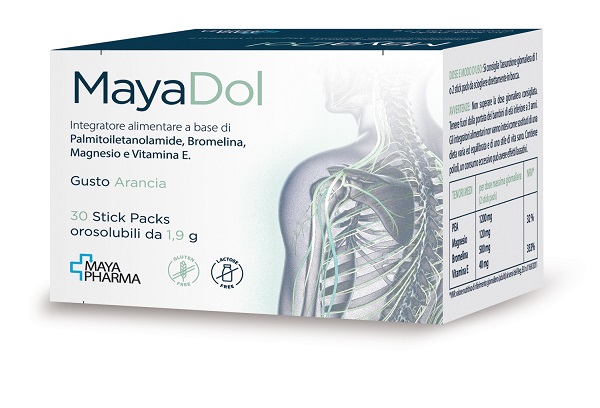 MAYADOL 30 STICK PACKS OROSOLUBILI DA 1,9 G GUSTO ARANCIA SENZA GLUTINE SENZA LATTOSIO - farmacia187.it