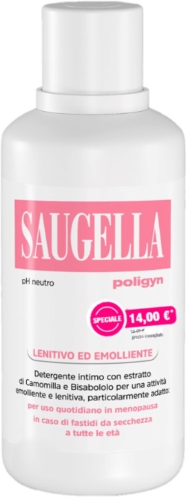 SAUGELLA POLIGYN PH NEUTRO LENITIVO ED EMOLLIENTE 500 ML TAGLIO PREZZO - farmacia187.it