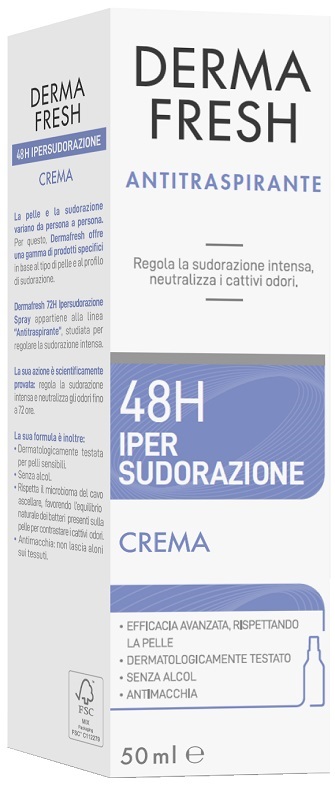 DERMAFRESH 48H IPERSUDORAZIONECREMA 50 ML - farmacia187.it