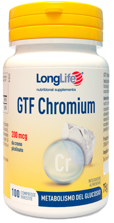 LONGLIFE GTF CHROMIUM 100 COMPRESSE RIVESTITE - farmacia187.it