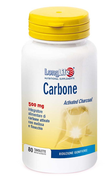 LONGLIFE CARBONE 80 TAVOLETTE - farmacia187.it