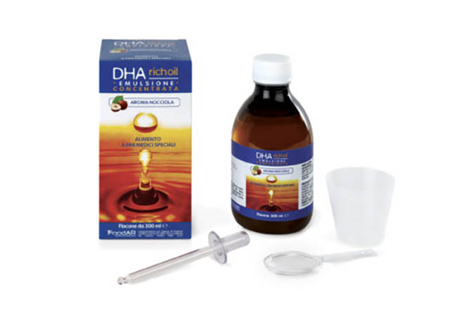 DHA RICHOIL SCIROPPO AL 25% DI DHA DI ORIGINE ALGALE GUSTO MANDORLA 30 ML - farmacia187.it