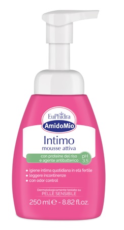 EUPHIDRA AMIDOMIO INTIMO MOUSSE ATTIVA PH 3,5 250 ML - farmacia187.it