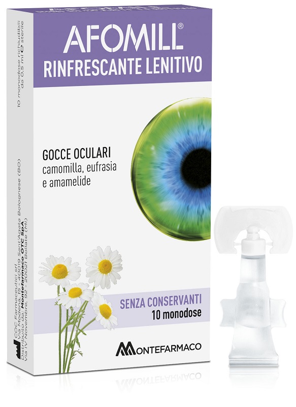 AFOMILL RINFRESCANTE SENZA CONSERVANTI 10 FIALE DA 0,5 ML - farmacia187.it