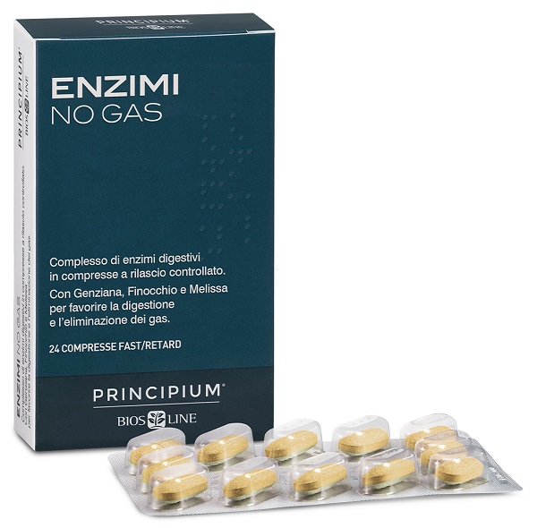PRINCIPIUM ENZIMI NO GAS FAST/RETARD 24 COMPRESSE - farmacia187.it