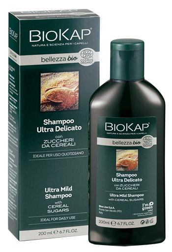 BIOKAP BELLEZZA BIO SHAMPOO ULTRA DELICATO COSMOS ECOCERT 200 ML BIOSLINE - farmacia187.it