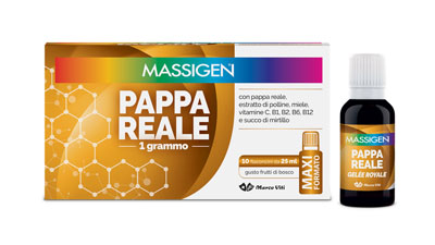 MASSIGEN PAPPA REALE 10 FLACONI DA 25 ML - farmacia187.it