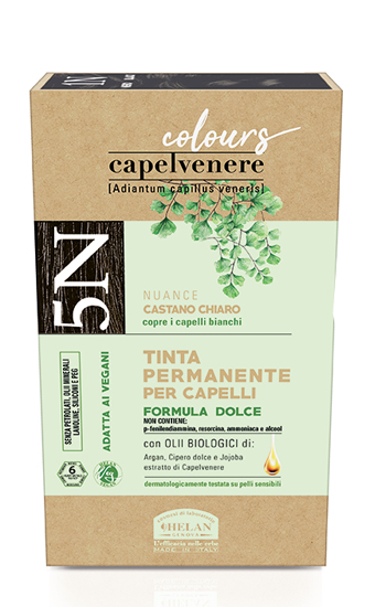 CAPELVENERE COLOURS TINTA CAPELLI 5N CASTANO CHIARO - farmacia187.it