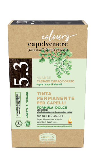 CAPELVENERE COLOURS TINTA CAPELLI 5,3N CASTANO CHIARO DORATO - farmacia187.it