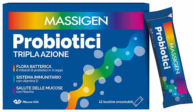 MASSIGEN PROBIOTICI 12 STICKPACK DA 1 G PREZZO PIENO - farmacia187.it